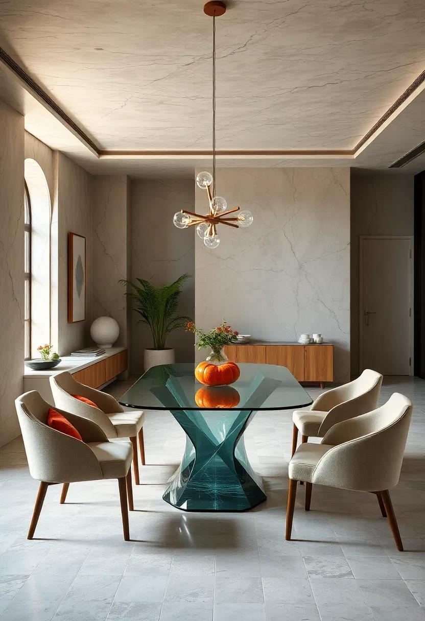 Unexpected Shapes: Unique Glass Dining table Forms to Explore