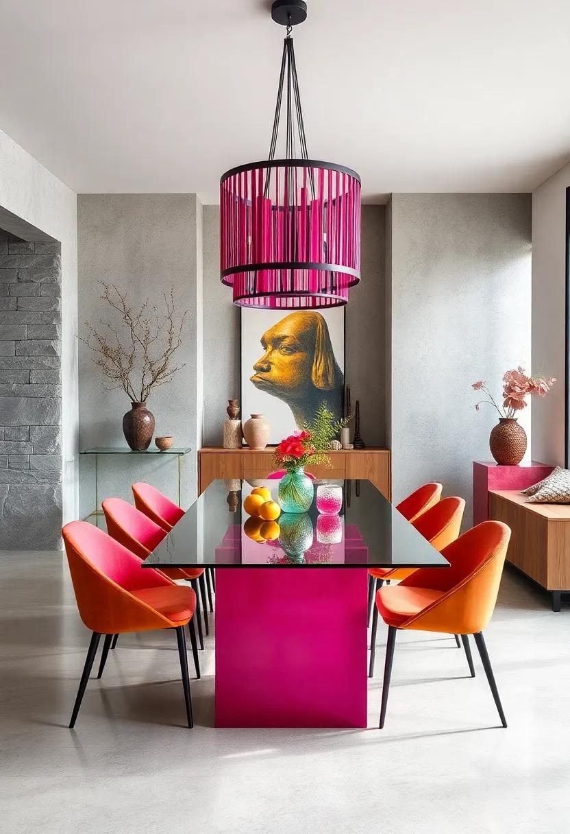 Color Plays: Vibrant Glass Dining Tables That Transform Spaces