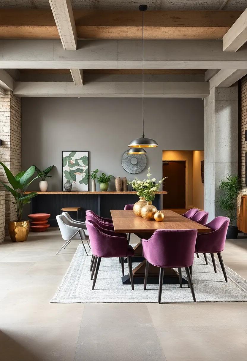 Play with Textures: Combine various materials—like velvet chairs,⁣ reclaimed wood tables, and metallic decor—to add depth and⁢ interest to⁢ your dining space