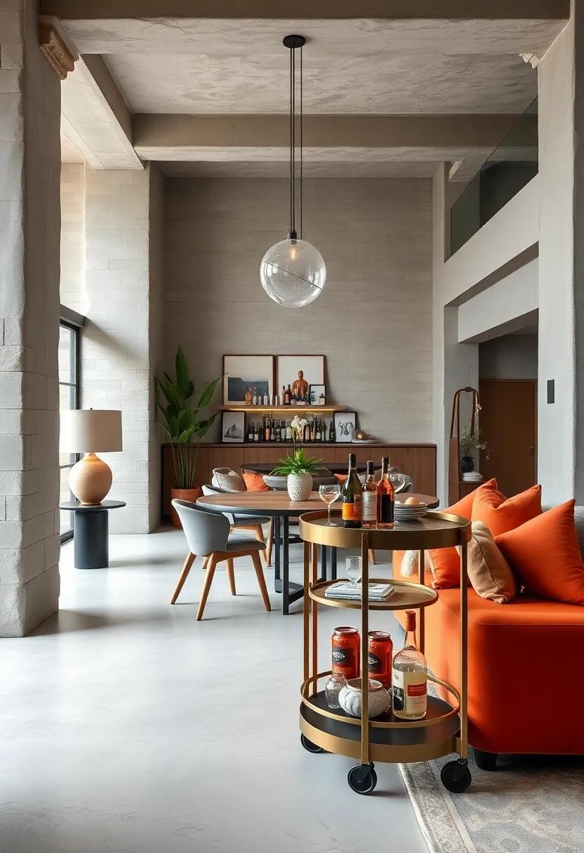 Utilize Bar Carts: A stylish bar cart can serve as ⁣an accessible beverage ​station, enhancing both functionality and style