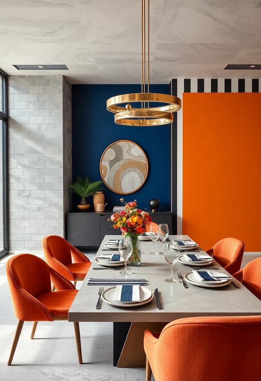 Bold Stripes And Dynamic Color Blocking Creating Visual Drama And A Modern Feast For The Eyes