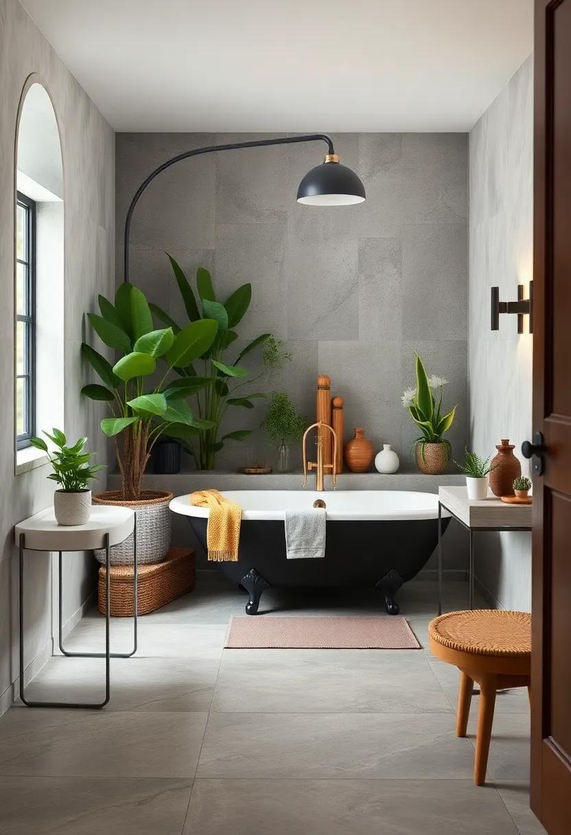 Nature Inspired: Incorporate plants and greenery to bring a touch of the outdoors into your bathroom space