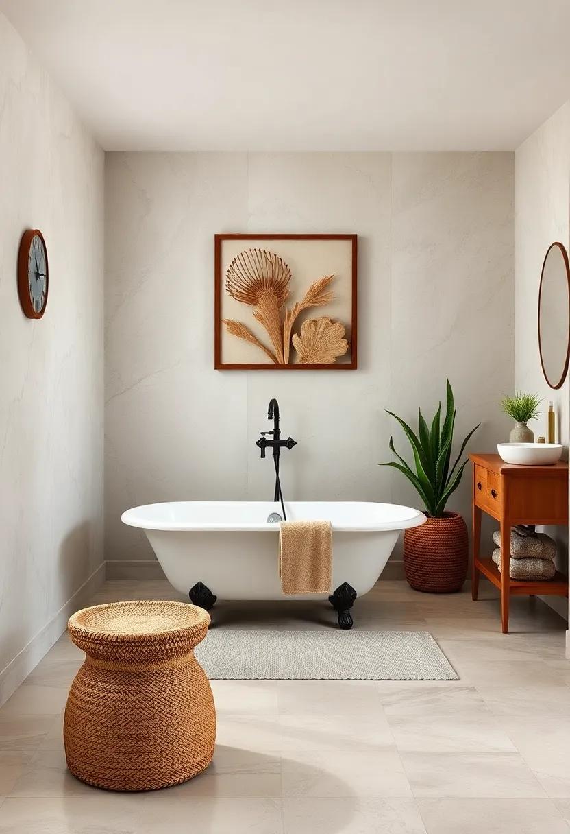Wall Art of Natural Materials: Use artwork made from natural materials ⁤like ⁣driftwood or stone to enhance your nature-inspired theme