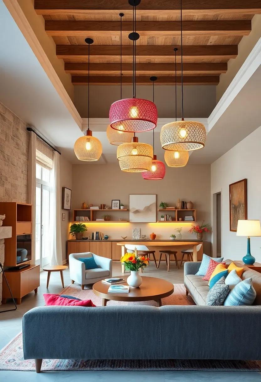 Modern Scandinavian Spaces Elevated by Minimalist Chandeliers with Soft Warm Colors and Clean Curved Designs