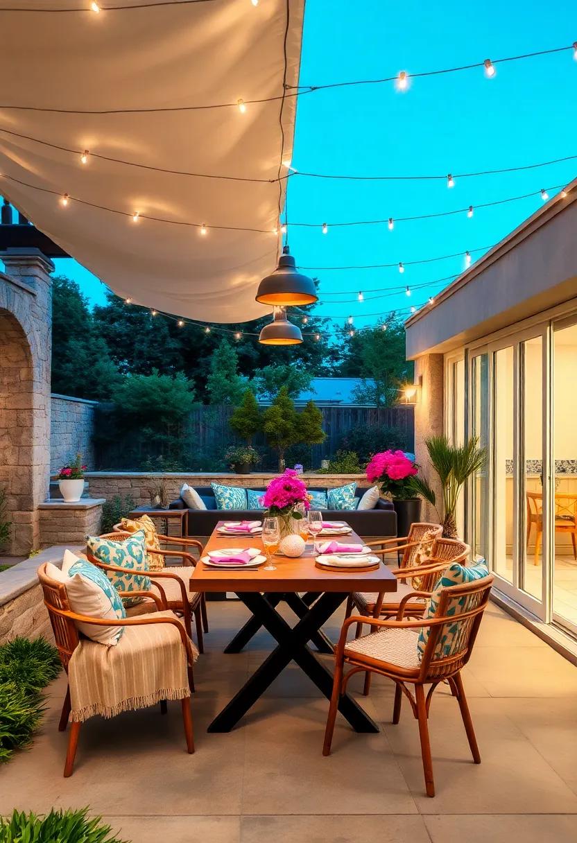 twinkling Fairy lights: Drape delicate string⁢ lights above your ‍dining space to add a magical glow, transforming ordinary evenings into enchanting experiences