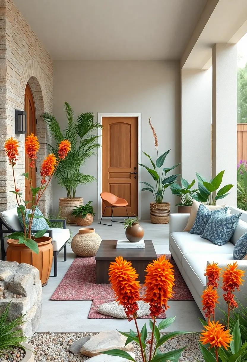 Orange Butterfly Weed Flowers Creating a Butterfly and Hummingbird Friendly Front Yard Oasis