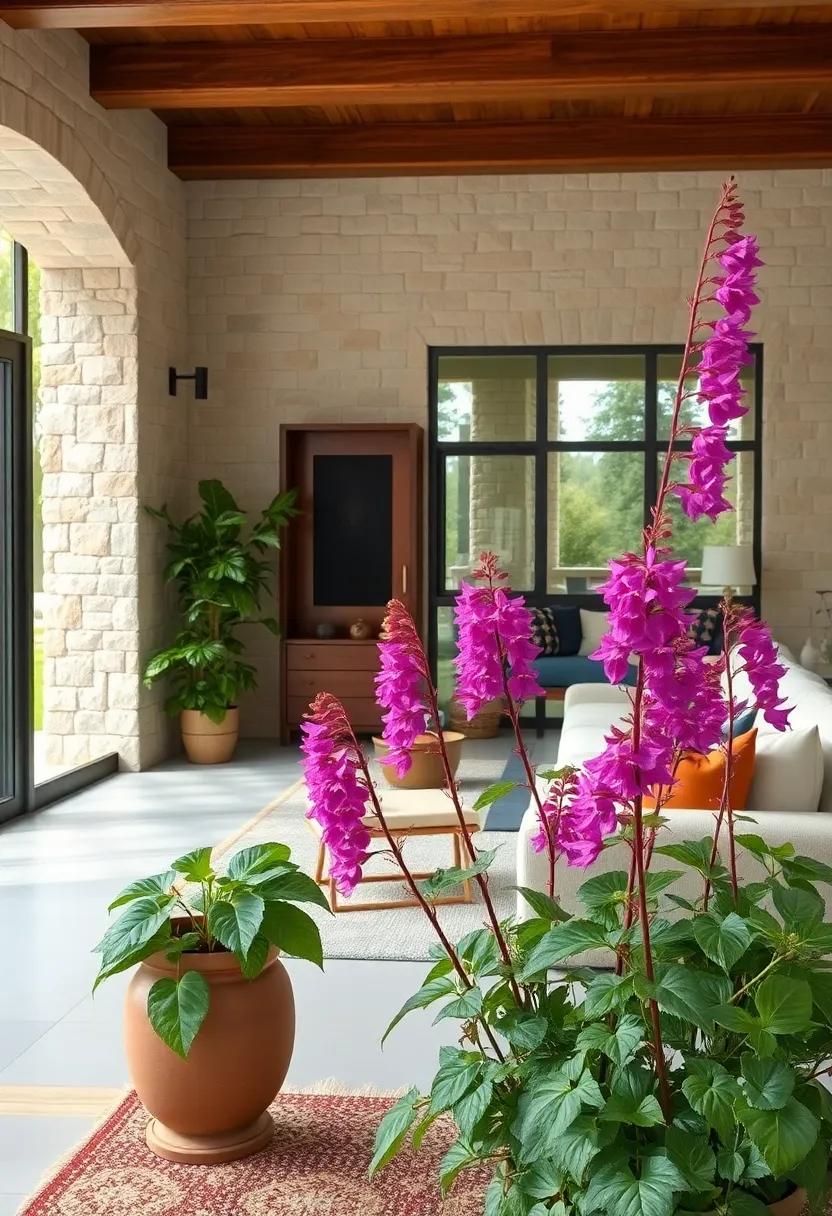 Delicate Clusters of Bee Balm Blossoms Bursting With Color to Invite Playful Hummingbird Visitors