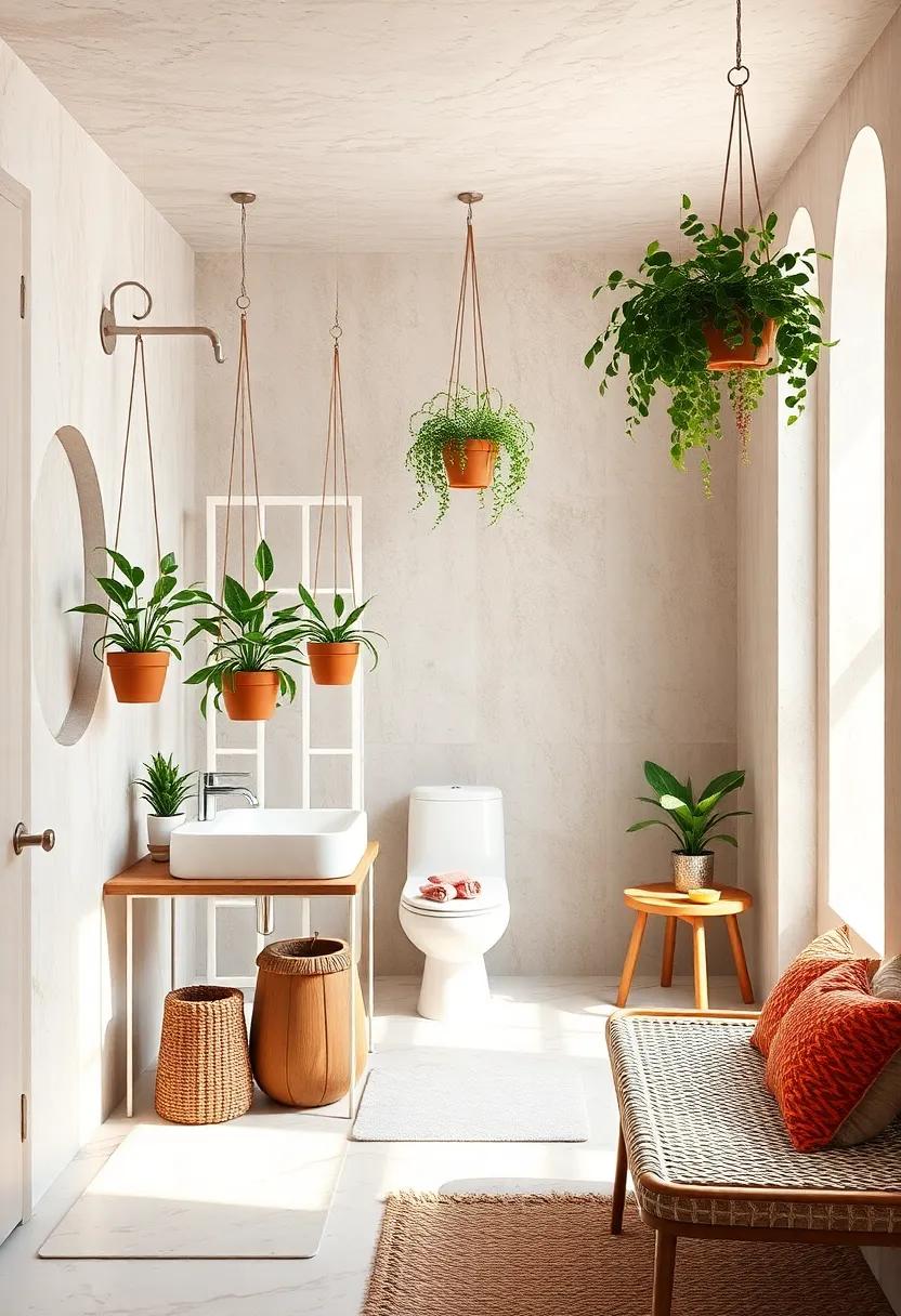 Artful⁤ Plant Hangings:‍ Add charm with ​hanging plants in stylish ‍pots ⁢to⁣ incorporate greenery without taking up valuable counter space