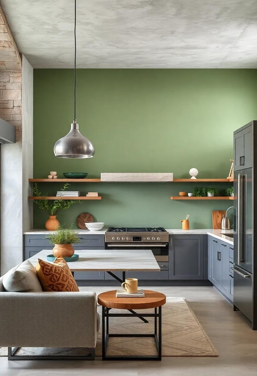 Embrace Nature: Opt for ⁣a soft,⁣ sage⁣ green wall ‌that creates ‍a⁤ refreshing backdrop and enhances the elegance of your grey cabinets