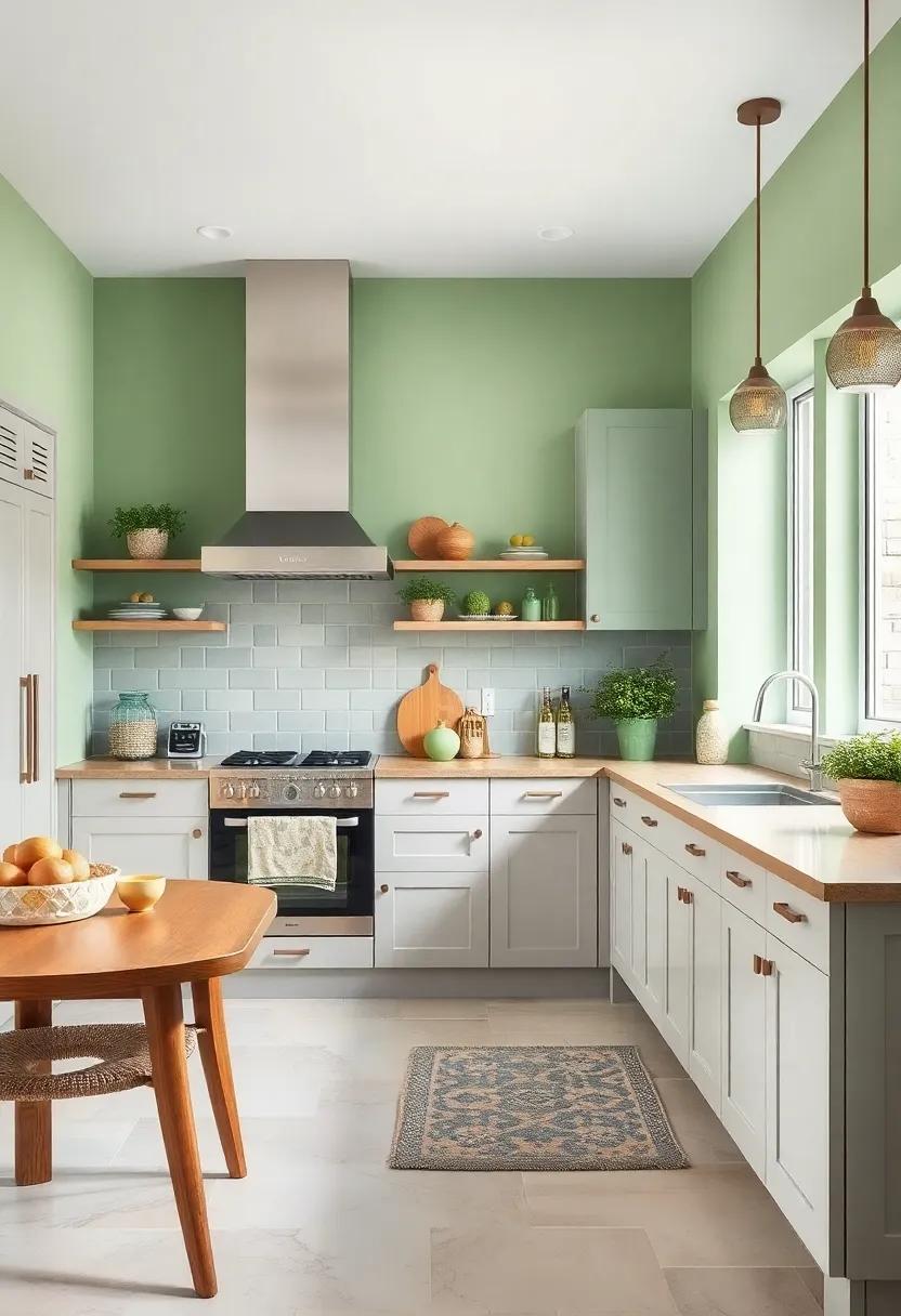 Playful Pastels: Combine pale green⁢ pastels with light grey cabinets⁤ to foster a cheerful and airy space