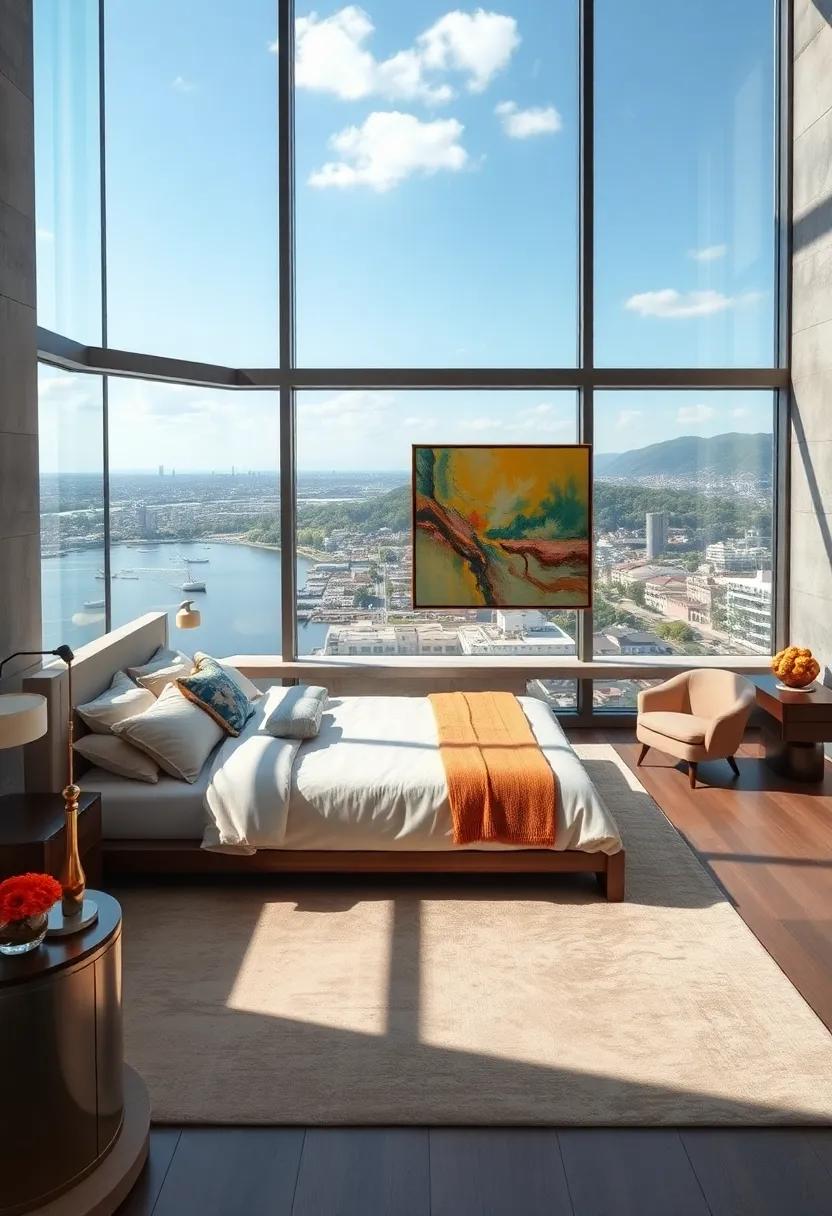 Custom artwork mounted on opposite wall