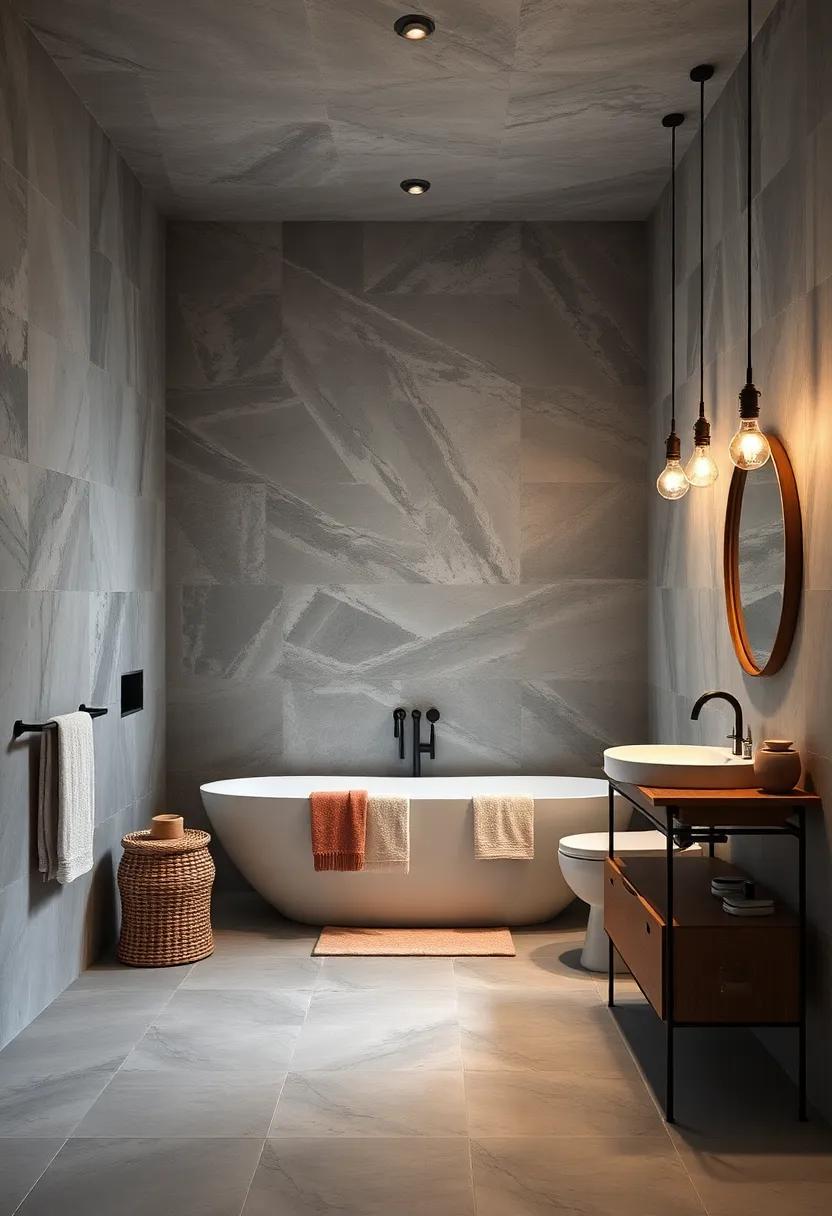 Choose Moody lighting: Opt for metal pendant lights or edison bulbs to illuminate your space while enhancing the industrial charm