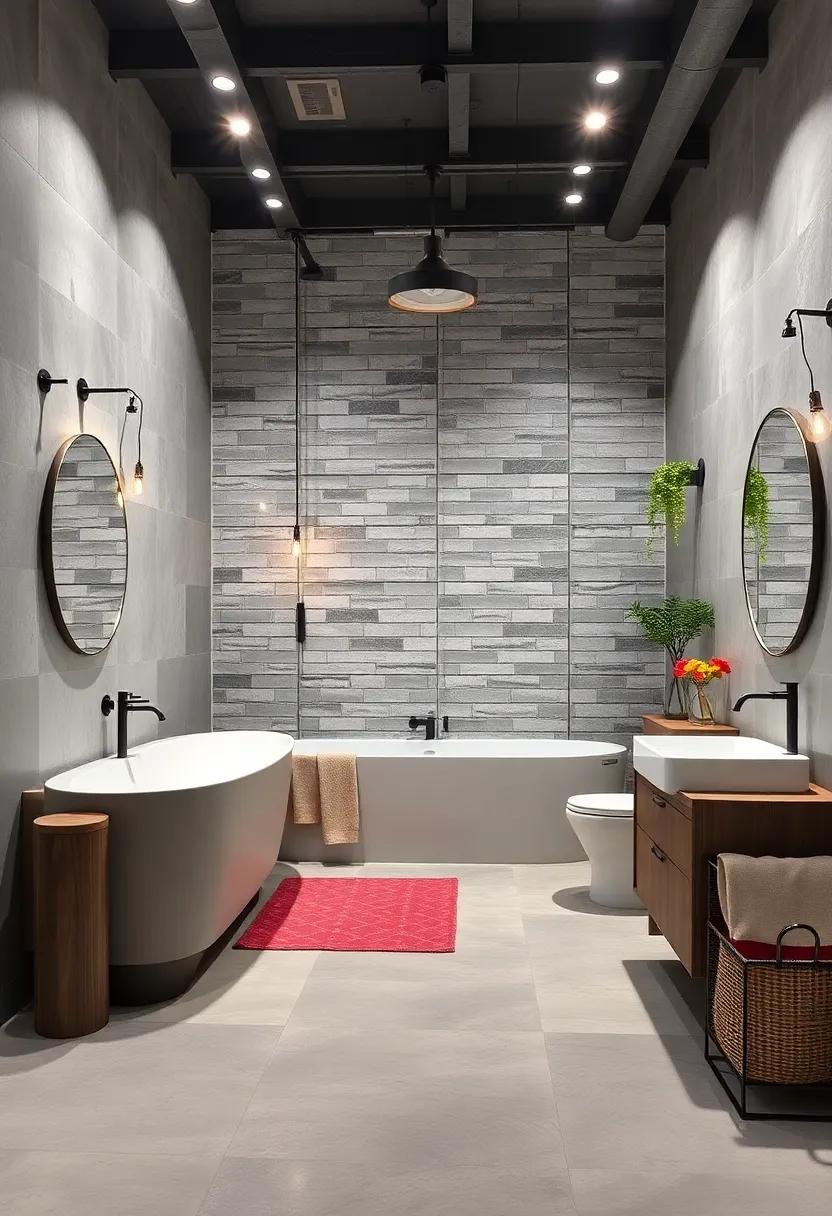 Introduce Metal Accessories: Incorporate metal baskets, racks, or wall art to maintain that sharp industrial aesthetic throughout the space
