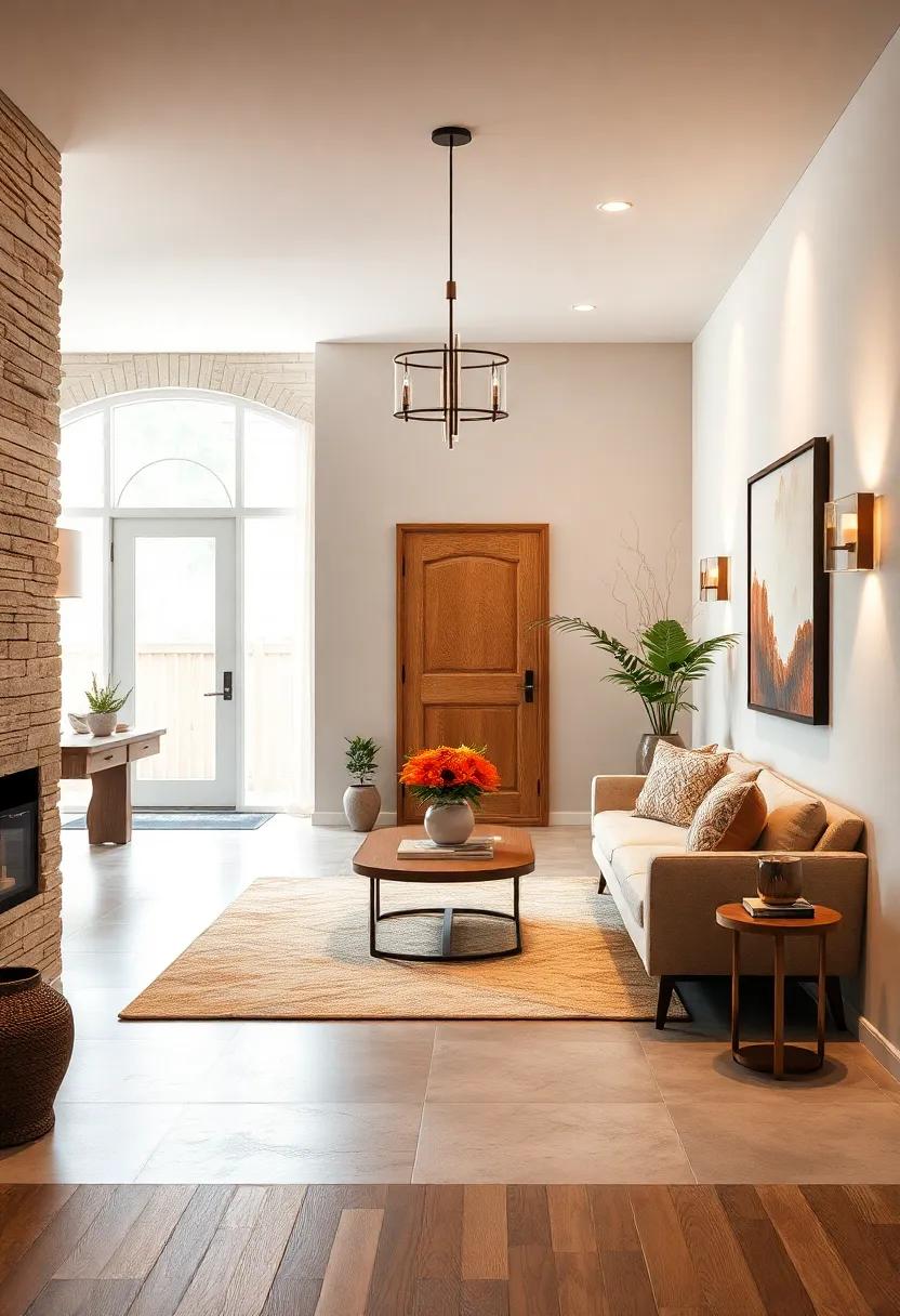 Highlighting Key Entryway Furniture with Directional Lighting to Enhance Style and Functionality