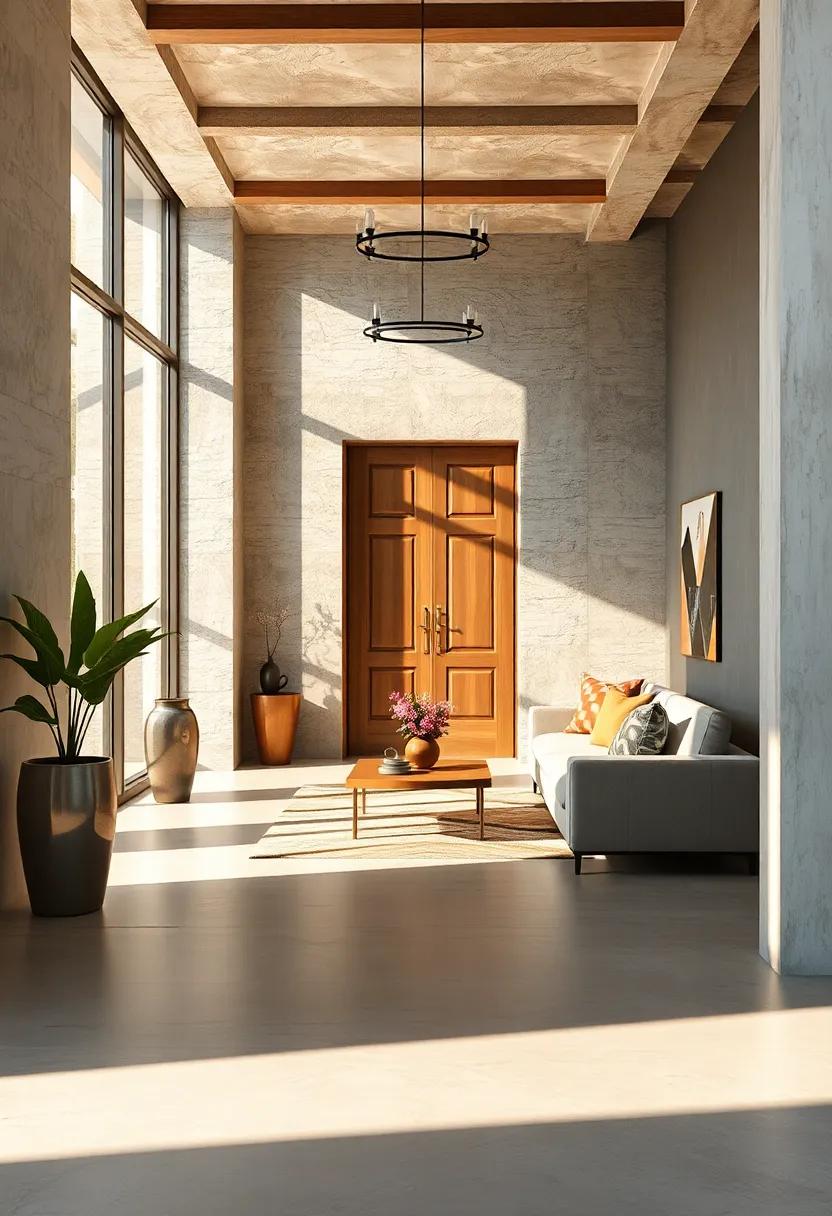 Layering Natural Sunlight with Subtle Artificial Lighting for a Harmonious Entry Experience