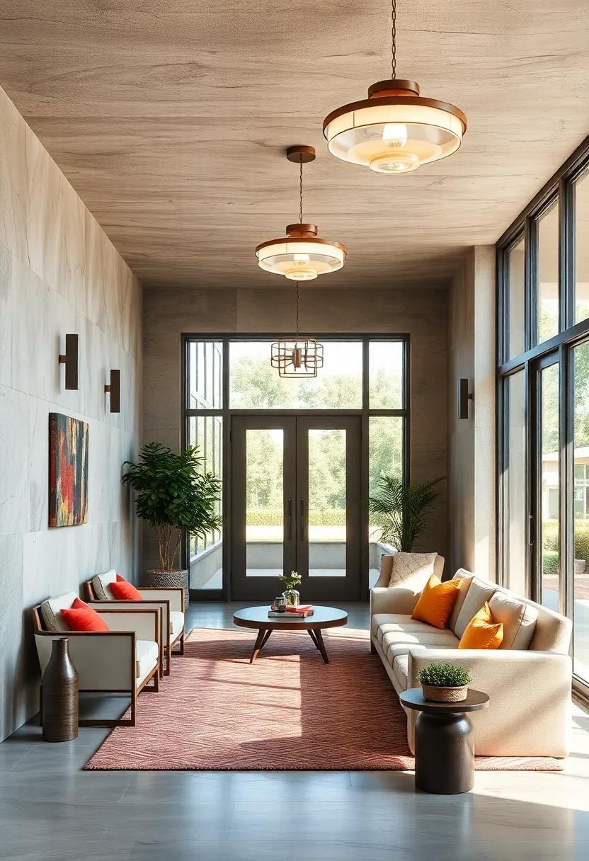 Showcasing Sculptural Fixtures that Double as Art Pieces and Light Sources in Stylish Entry Spaces