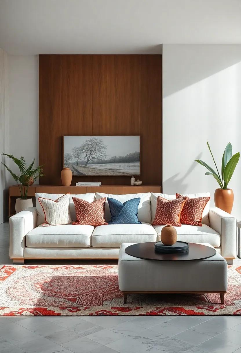 Play with Patterns: Inject‌ personality into ​a​ minimalist​ setting by using patterned ‍throw pillows or⁢ rugs to add ⁣interest without overwhelming ⁢the space