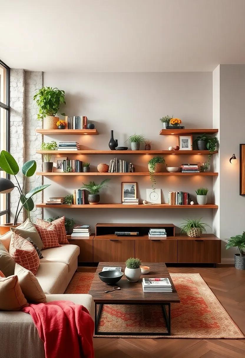 Eclectic ​Arrangements: Experiment ⁣with ‍asymmetrical ⁣shelves that allow for playful displays, combining books, plants, and art for ‌a curated look