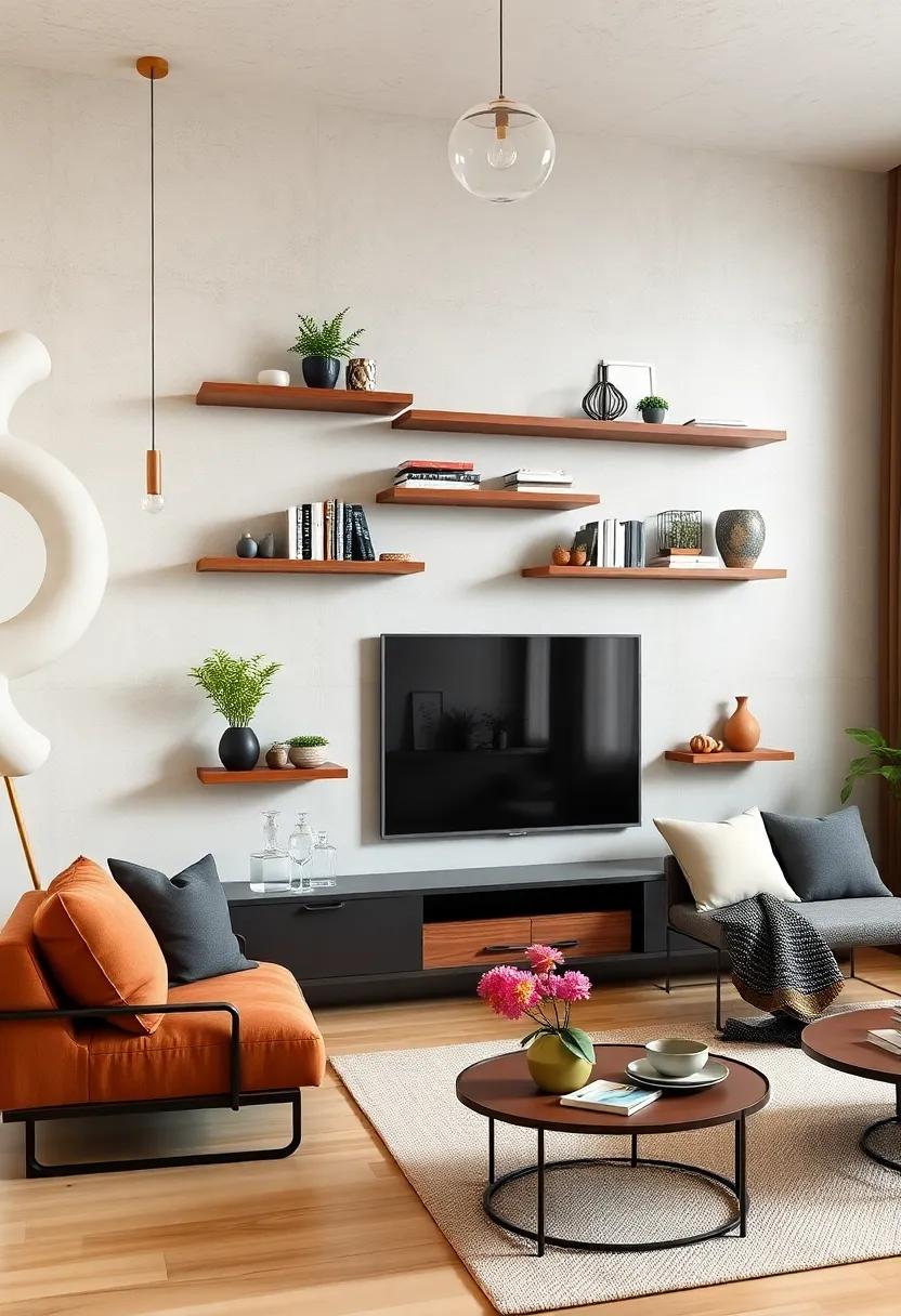 Embrace Minimalism: Discover⁤ sleek, floating shelves ⁢that blend seamlessly with your ⁢walls while providing a ​clutter-free storage option for books and decor