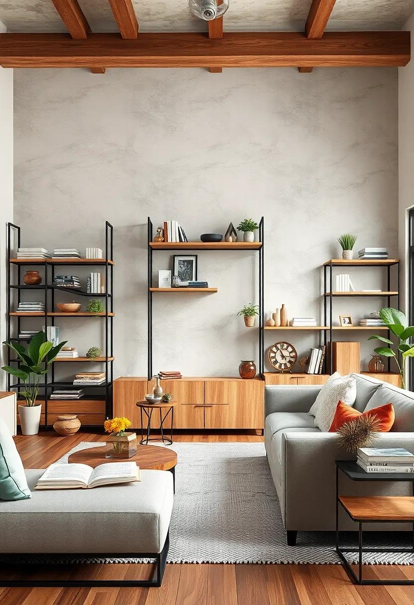 Industrial Charm: Explore the rugged appeal of metal shelving units​ combined with ⁣wood for a stylish, ⁤contemporary ‍look that doubles as functional storage