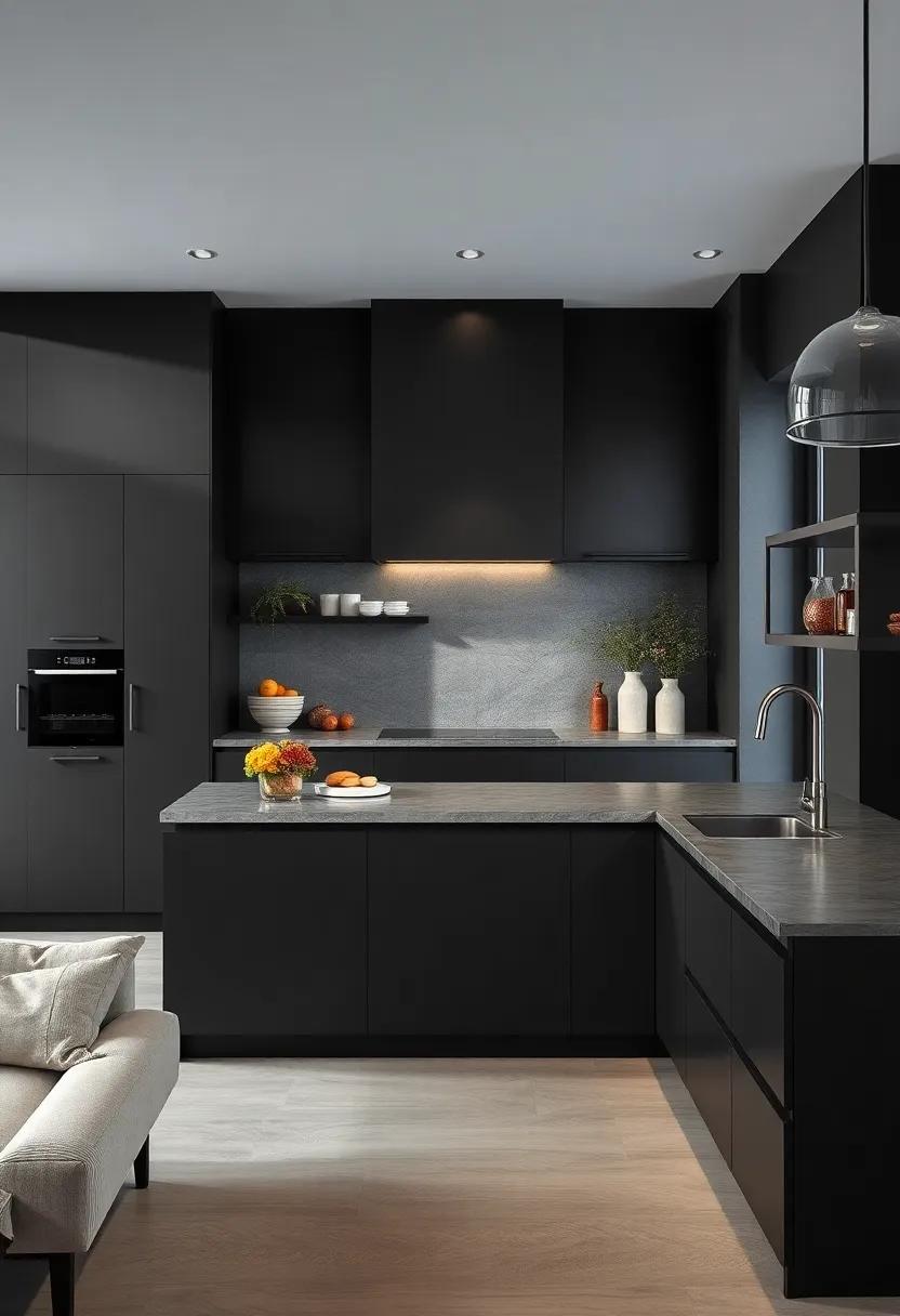 The Timeless Elegance of Matte Black Surfaces Blending Minimalism and Boldness in Kitchen Design