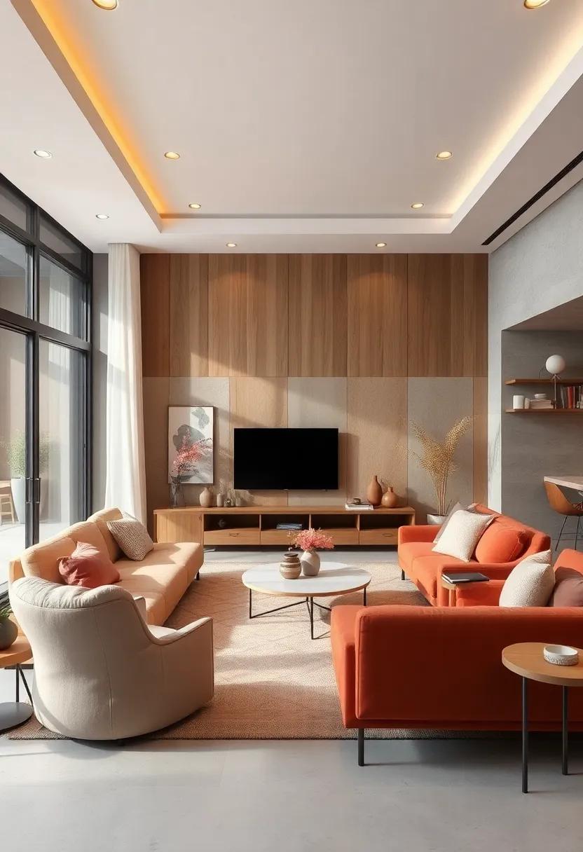 Incorporate natural materials like wood, stone, and linen for a warm, organic feel