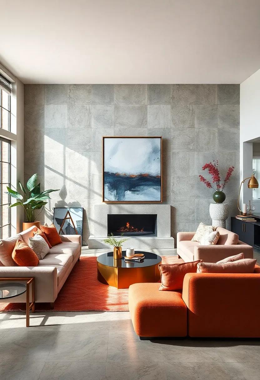 Opt for large-scale artwork or a single centerpiece painting to create⁤ a focal point