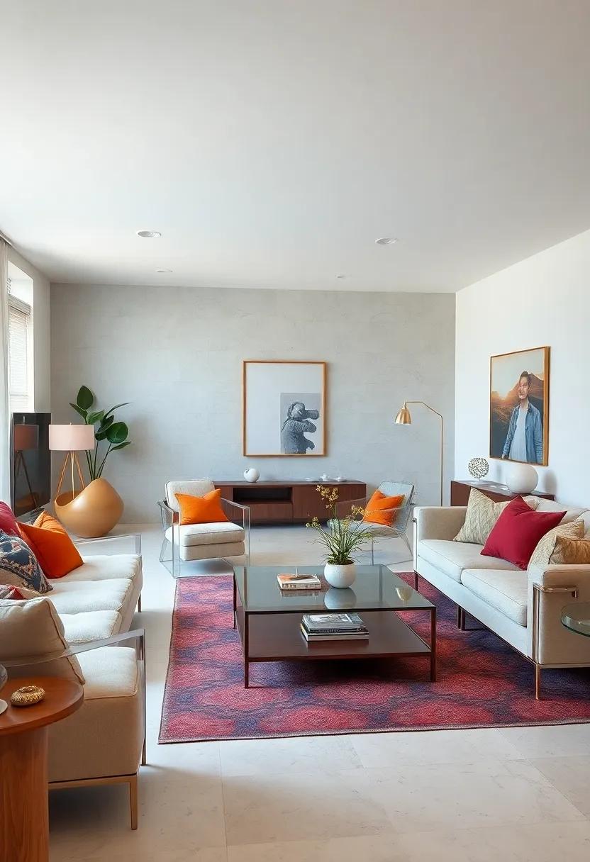 Utilize clear furniture pieces, like acrylic chairs or glass tables, to ⁣maintain⁤ an open feel