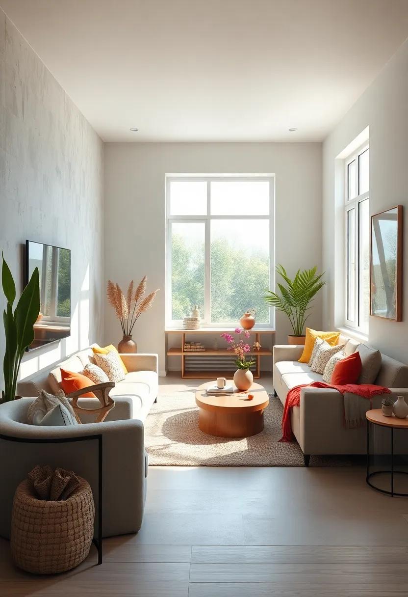 Embracing ​Natural ‌Light​ Through Large Windows in a⁣ Minimalist Living Room