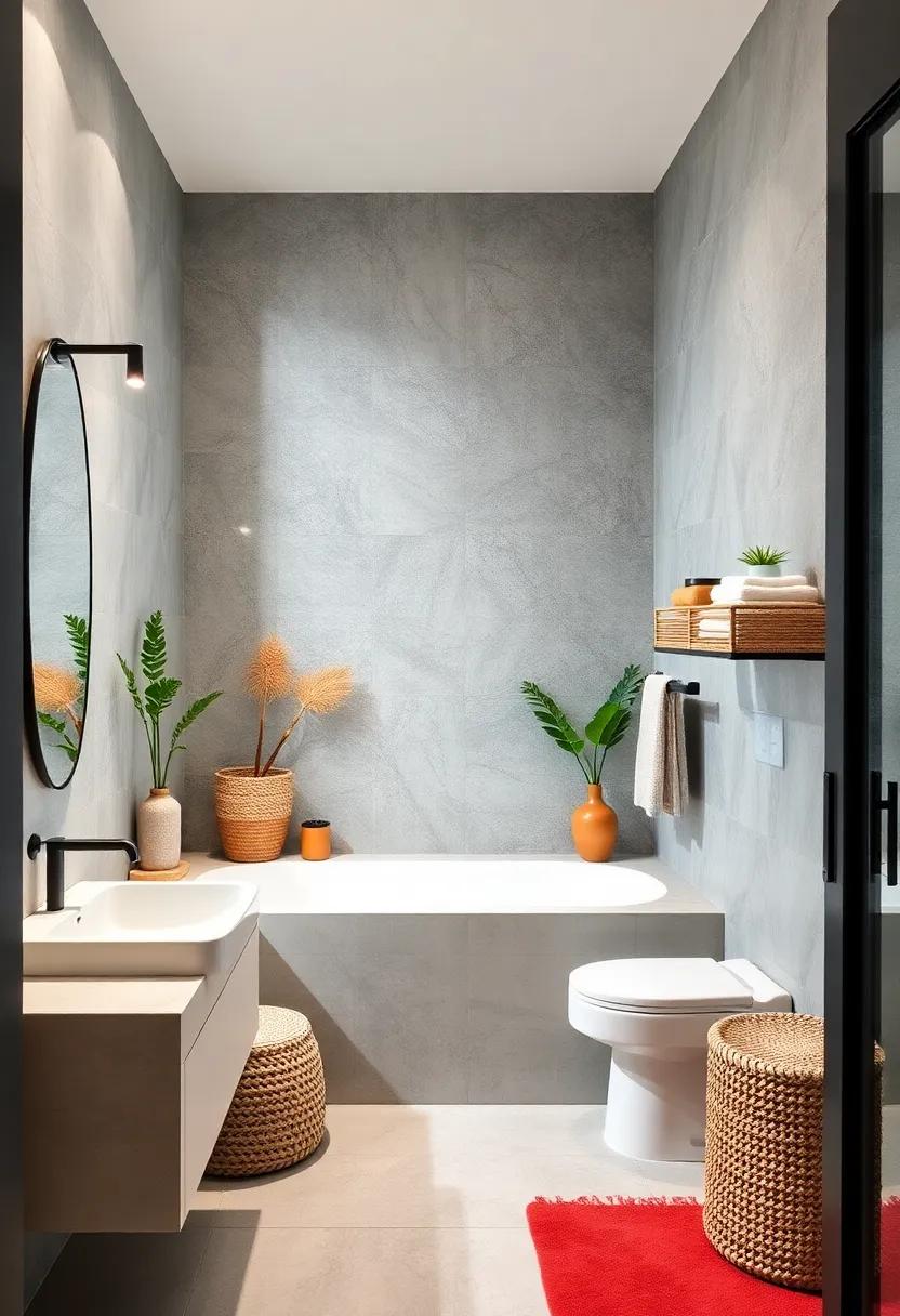 Ledge-Top Baskets: Add ‌texture​ and ⁤organization with‍ decorative baskets on‍ ledges, perfect for holding towels and⁤ accessories while adding visual ⁢interest