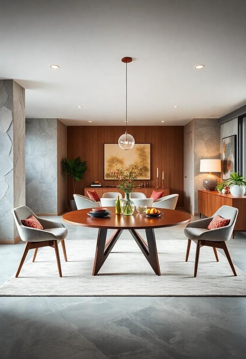Mid-Century Modern Revival:‌ Channel vintage vibes ⁣with a rounded table and⁢ tapered legs that​ effortlessly⁤ combine functionality with ‌timeless style