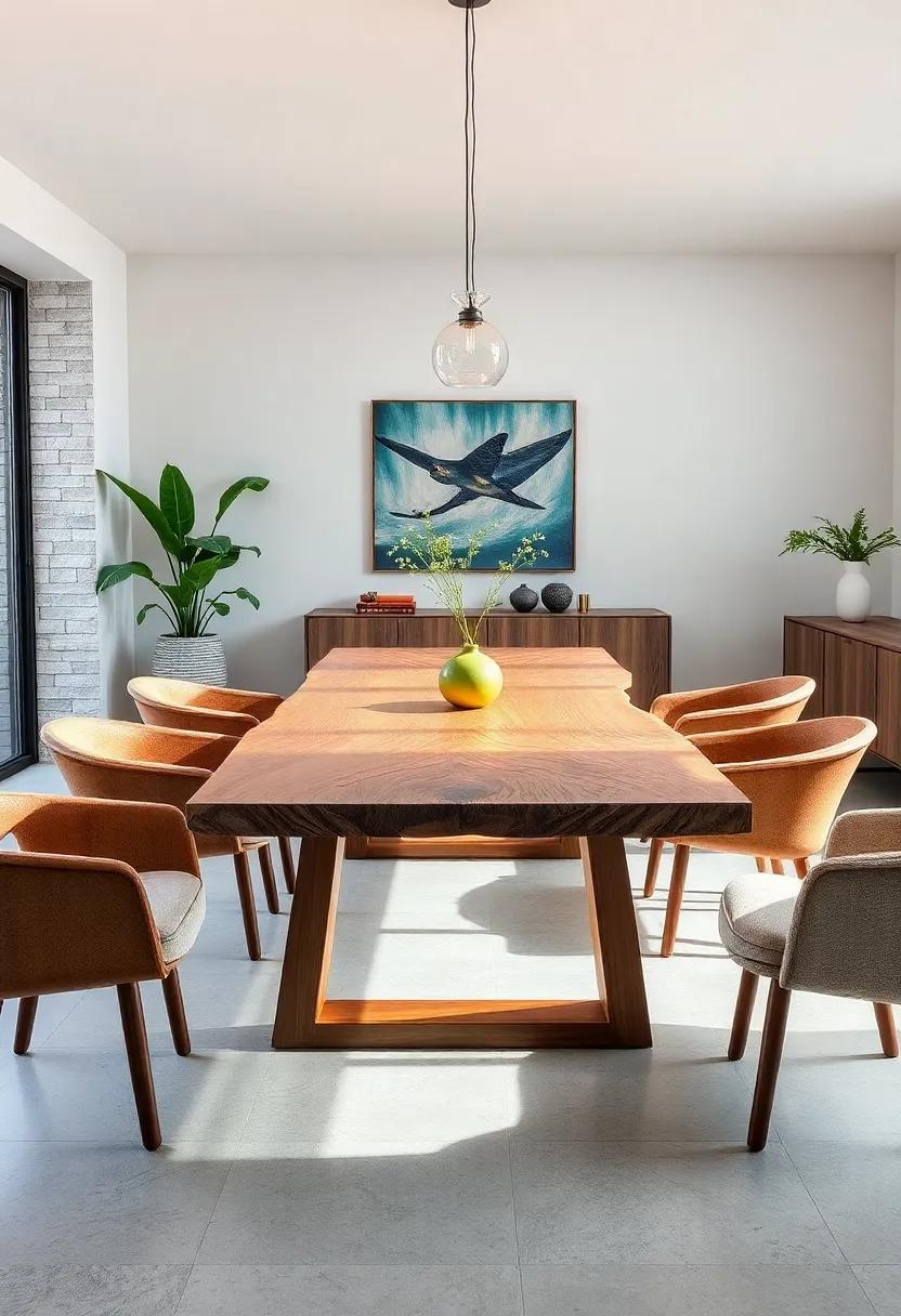nature-Inspired: Bring the outdoors inside ⁣with ⁤a ‌table crafted from natural ⁤materials like‌ live-edge wood,perfect for a ⁣calming dining⁢ space