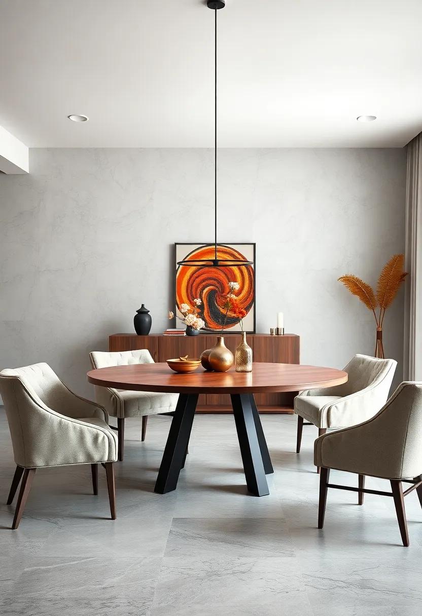 Round Table ⁤Renaissance: Foster‍ conversation and intimacy ⁣with a ​round dining table that encourages connection among ‌friends and ⁣family