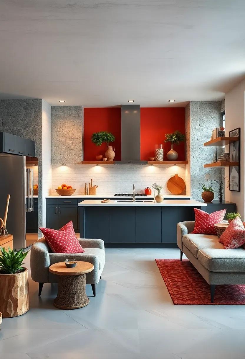 Accent Walls: Paint a single wall in a striking⁣ color or pattern to create visual interest and‌ balance the rest of ​the kitchen's⁣ décor
