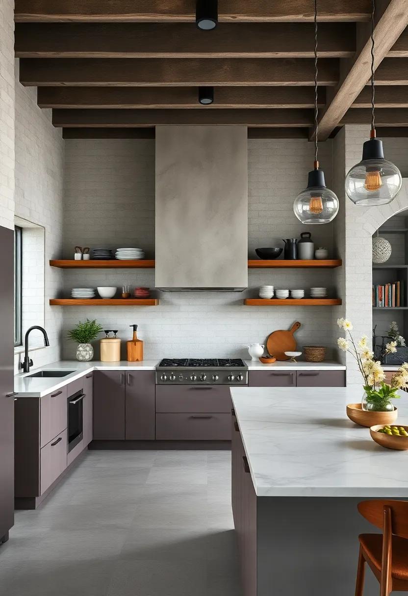 Open ‌Shelving: Showcase your favorite dishware and cookbooks while improving accessibility and reducing visual clutter