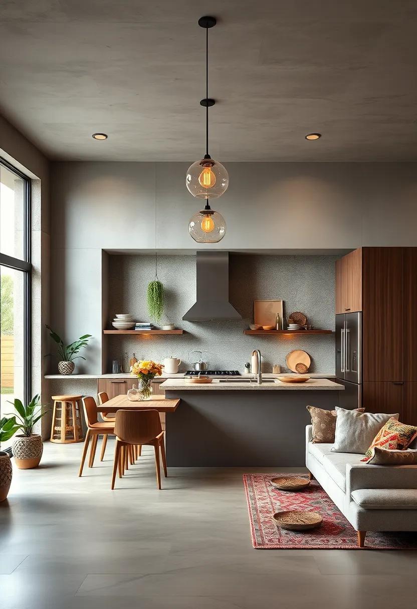 Statement ⁣Lighting: Choose eclectic light fixtures—like oversized pendants or ​artistic chandeliers—to create ⁢a ⁤warm and ‌inviting atmosphere