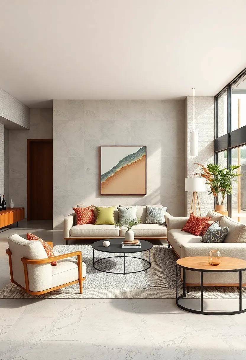 Integrating Wood and Stone Elements to Bring Earthy Warmth into Neutral Modern Spaces