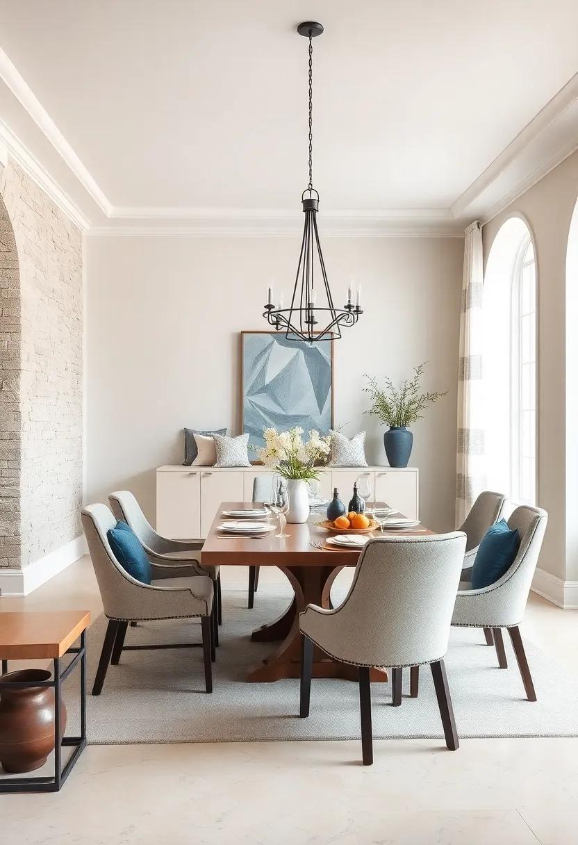 Soft Ivory and​ Smoky Blue: Create timeless elegance by⁢ layering soft‌ ivory with smoky blue tones for a refined ambiance