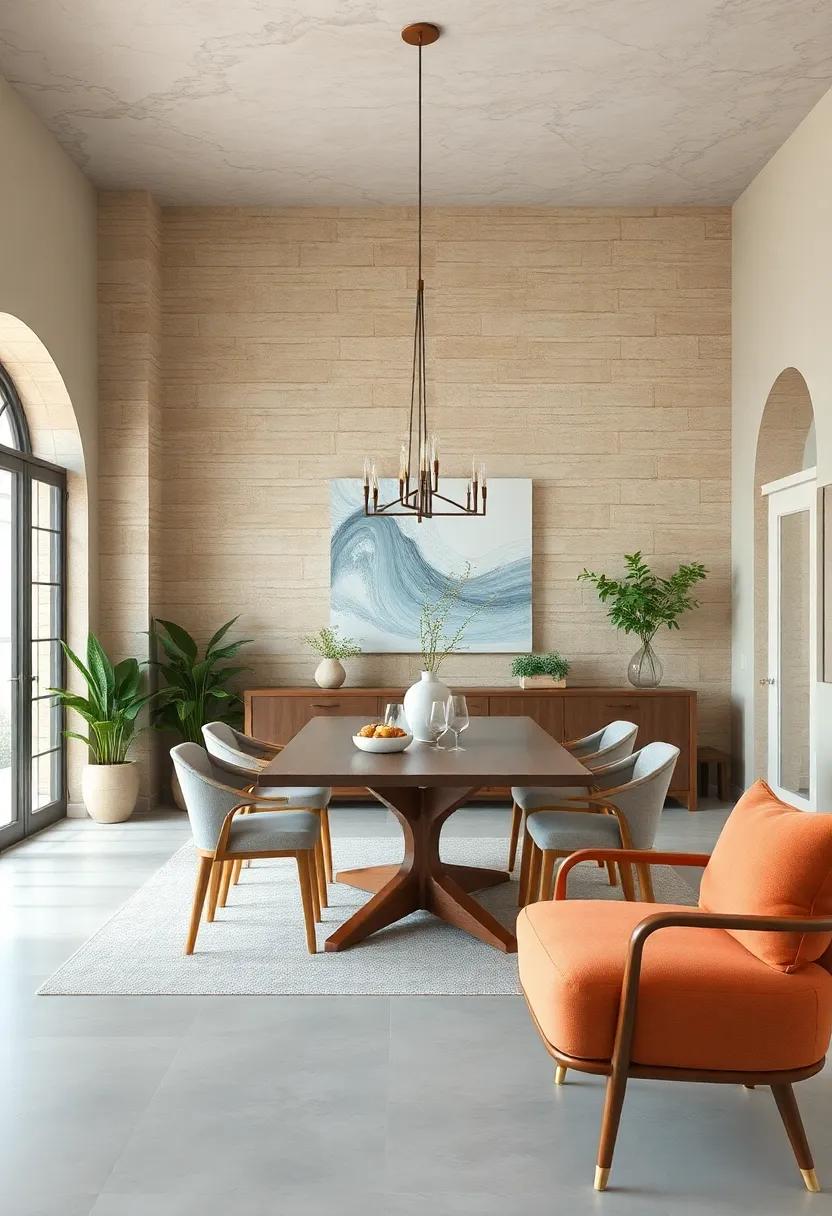 Warm Stone and‌ Seafoam: Harmonize your space with warm stone tones and gentle ‌seafoam for a unique and tranquil environment