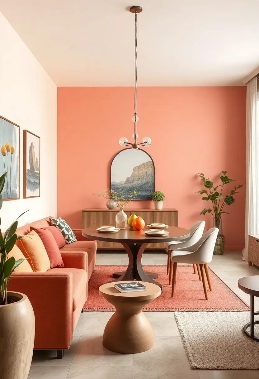 Soft Coral and‌ light Beige: ⁤Warm up the room with soft coral shades complemented by light‍ beige ‌for a welcoming atmosphere