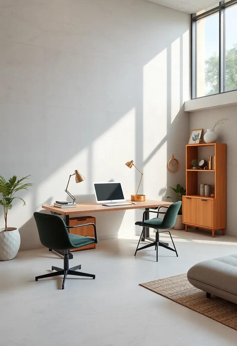 Minimalist Desk with Natural Light