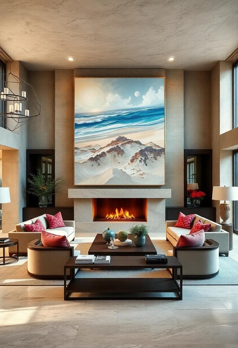 Sun-Drenched Corners Framed By Oversized Pastel Watercolor Portraits With Soft Edges