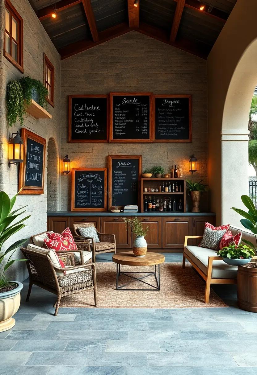 Vintage-Inspired Chalkboard Frames That Add Character to Outdoor Spaces