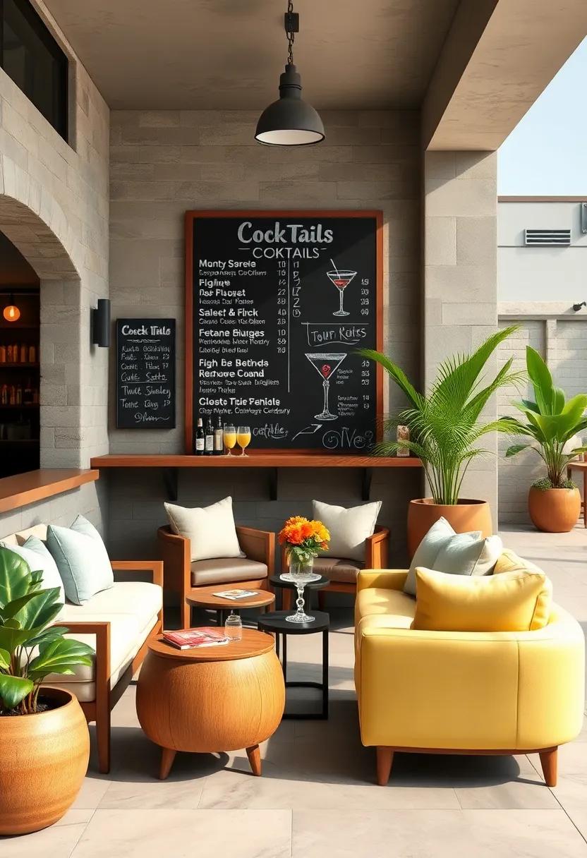 Showcasing Specialty Cocktails and Drinks with Creative Chalkboard Graphics