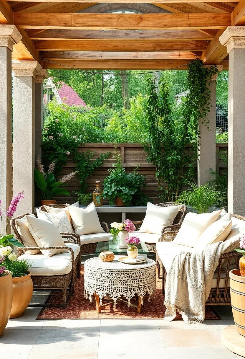 Soft Pastel Cushions Paired with Delicate Lace Throws for a Garden Tea Party Atmosphere