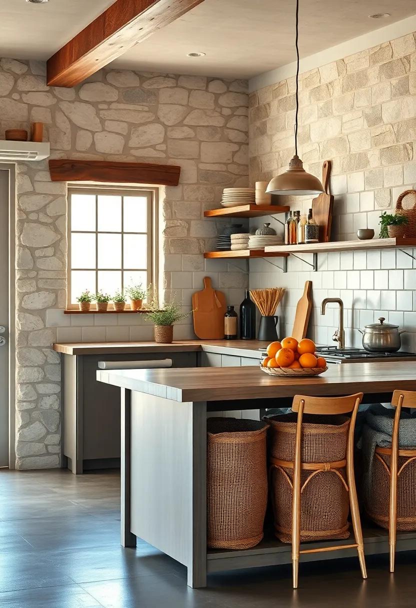 Burlap Baskets: Store your kitchen essentials in chic burlap baskets, which offer a textured look perfect for⁢ a cozy, rustic ambiance