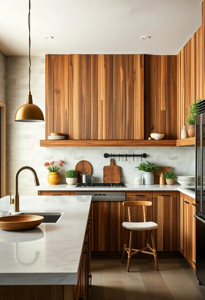 Reclaimed‌ Wood Cabinets: Use reclaimed wood to craft custom cabinets that exude character and showcase your commitment ⁤to sustainability