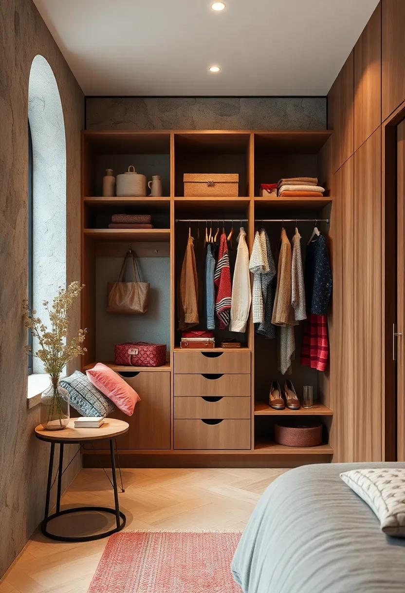 Chic Dressmaker's Wardrobe:​ Let your creativity‌ shine with a dressmaker's⁤ wardrobe, featuring​ hooks and rods to encourage a curated, fashion-forward⁣ setup