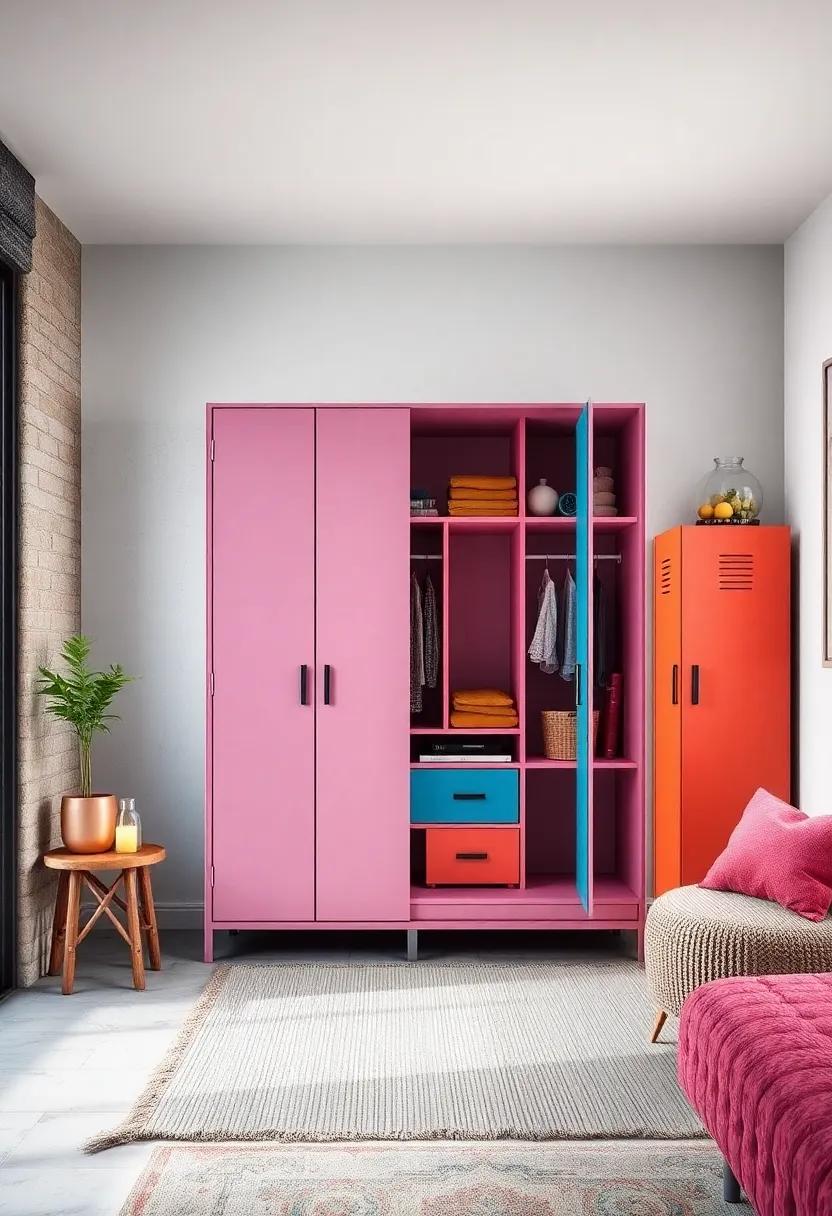 Colorful Vintage Locker: Add personality⁣ to your space with a repurposed vintage locker,offering‍ unique storage and ⁣a pop of ⁣color