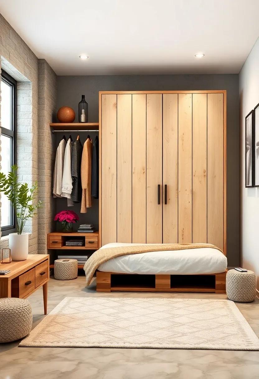 DIY Pallet Wardrobe: Get crafty with a DIY pallet wardrobe,combining personal ​artistry with practicality to‌ house your clothes uniquely